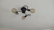 Lampa sufitowa Bella KR 191-3PL, retro, czarno złota