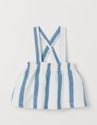 Spódnica na szelkach bawełna ekologiczna H&M r. 92