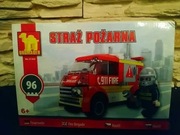 Klocki Straż Pożarna - 96 elementów - Dromader.