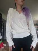 Sweterek z lat 80 ażurowy , XS - L