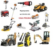 Wynajem lekkiego sprzętu budowlanego ogrodniczego oraz myjącego