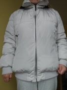 Kurtka puchowa damska ZARA jasnoszara XXL