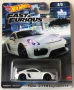 Hot Wheels Premium Porsche 718 Cayman GT4  Fast & Furious