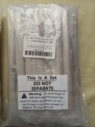 Uchwyt meblowy reling 128mm złoty stal – 10 szt do szafek/szuflad