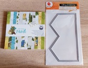 P13 bloczek 15x15 Hit the road+ wykrojniki (do albumu)- góry, wakacje,biwak