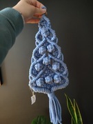 Choinka ze sznurka makrama makatka