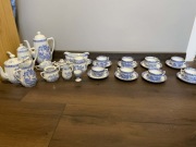 Duży zestaw porcelany China Blau