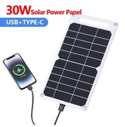 30W Panel słoneczny USB + Type-C | Wodoodporny, składany panel solarny