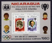 Nikaragua 1980 -rok dziecka, rok wyzwolenia, Olimpiada, Mi bl.110**