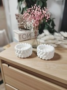 Zestaw 2 plecionych świeczników – dekoracja na tealight