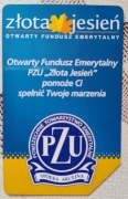 Karta telefoniczna PZU ZŁOTA JESIEŃ