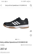  Adidasy chlopięce. Buty sportowe adidas 38,5 czarne jak nowe