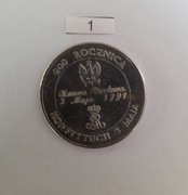Moneta 10 000 złotych - Konstytucja 3 Maja - 1991 rok.