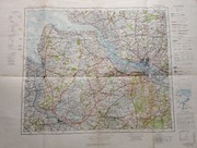 Mapa Niemiecka Hamburg 1943 r wojskowa 