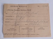 SPOŁECZNY FUNDUSZ BUDOWY SZKÓŁ - DOWODY WPŁAT