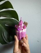 Świeczka sojowa - babeczka owoce leśne 