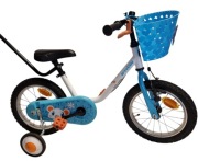 Rowerek b-twin 14" do nauki jazdy kółka boczne nowe dętki Unisex 3,4,5 lat