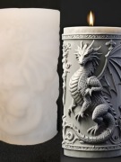 Forma silikonowa do świec smok