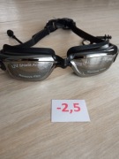 Okularki pływackie ze szkłami korekcyjnymi -2,5 dioptrii