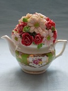 WAZONIK Z BUKIETEM KWIATÓW - ATLAS KOLEKCJA - DEKORACYJNA - WZÓR NR.3