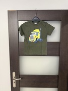T-shirt chłopczyk khaki z nadrukiem nowy rozmiar 122