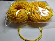 bransoletka sznurkowa/baza bransoletki żółty jaskrawy