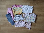 Zestaw ubrań paczka paka dla dziewczynki niemowlaka 62 68