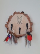 Owczarek niemiecki  Wieszak na klucze.