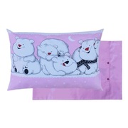 Poszewka 60x40 cm Misie polarne - Bawełna