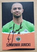 Autograf oficjalna karta klubowa Chrobry Głogów 2018/19 Janicki