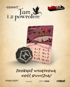 Hobbit Tam i z powrotem PROMO Metalowa kość runiczna