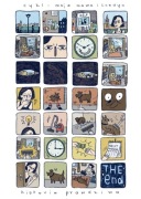 "Moja mama i Londyn" - pocztówka, komiks, grafika cyfrowa, format 10x14,5cm