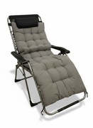 Fotel Leżak Ogrodowy Relaksacyjny Taras Balkon Gruba Poduszka