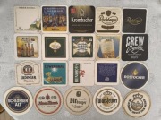 20 podkładek pod piwo z browarów niemieckich