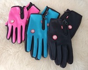 ZIMOWE RĘKAWICZKI ROWEROWE BIEGOWE M/L EKRAN DOTYKOWY CIEPŁE!