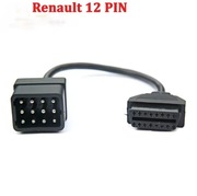 Złącze diagnostyczne 12 pin Renault na OBD-II 16-pin