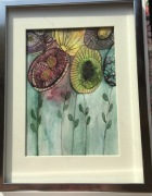 Obrazki z motywem abstrakcyjnych kwiatów 