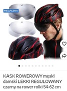 Kask rowerowy,hulajnogę,damski,męski,czarny z okularami na magnes,54-62cm
