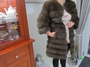 Futro naturalne z lisa jak nowe 3 w 1 płaszczyk, kurtka, kamizelka