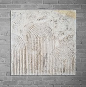 Obraz na płótnie strukturalny abstrakcja Wabi Sabi minimalistyczny 100x100