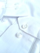 DUŻA (4XL) biała męska koszula Marks & Spencer puree cotton