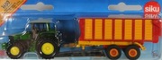 SIKU 1650 TRAKTOR JOHN DEERE Z PRZYCZEPĄ NOWY