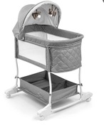 Łóżeczko-Kołyska tradycyjna Milly Mally 72 x 82,5 cm szary