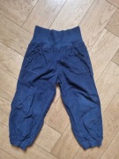 granatowe sztruksowe spodnie dresowe