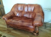 Kanapa ze skóry brązowa 