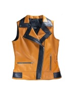 Skórzana kurtka kamizelka SKINISSIMO