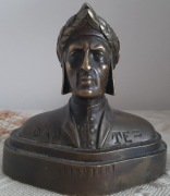 Popiersie Dante Alighieri - brąz XIX w