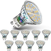 10x Żarówki LED GU10 Dexnump 6,5W 700lm 2700K ciepła biel 10 szt.