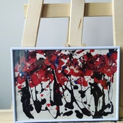 Obraz abstrakcja kwiaty