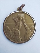 Medal brąz fi 40 mm - koszykówka